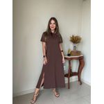 Vestido Claudia Marrom