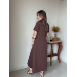 Vestido Claudia Marrom