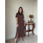 Vestido Claudia Marrom