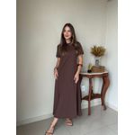 Vestido Claudia Marrom