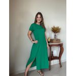 Vestido Claudia Verde Bandeira