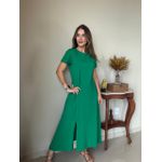 Vestido Claudia Verde Bandeira