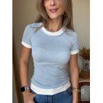 Blusa Duo Color Azul