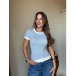 Blusa Duo Color Azul