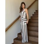 Conjunto Em Trico Areia