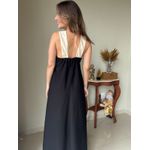 Vestido Amanda Preto com Nude