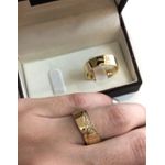 Alianças de casamento e noivado em ouro 18k 750 trabalhadas e anatômicas com diamantes 6.50 mm