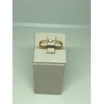 Anel Em Ouro 18K 750 Com Pedras