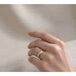 Alianças de casamento e noivado em ouro 18k 750 tradicional 4 mm Soft