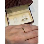Alianças de casamento e noivado em ouro 18k 750 tradicional e anatômica 1,80 mm