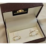 Alianças de casamento e noivado em ouro 18k 750 tradicional e anatômica 1,50 mm
