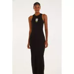 VESTIDO MIDI RIB MAXI FLOR 