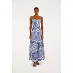 VESTIDO LONGO ESTAMPADO DELICADEZA DE BANANA