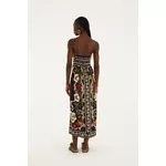 VESTIDO CROPPED ESTAMPADO FLOR DE FITA