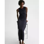 VESTIDO MALHA PREGAS LATERAIS 