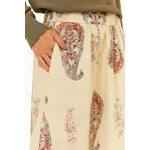 SAIA MIDI LINHO ESTAMPA FLORY 