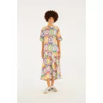 VESTIDO T SHIRT CROPEED ESTAMPADO BANANA SELO