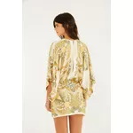 VESTIDO CURTO ESTAMPADO JARDIM DE MAR LENÇO 