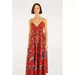 VESTIDO LONGO ESTAMPADO SONHO DE PAVÃO 