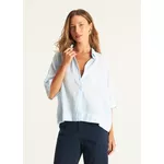 CAMISA ALGODÃO ONDAS AZUL 