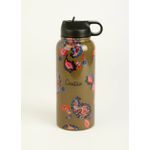 Garrafa térmica estampada paisley acqua