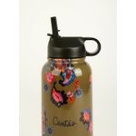 Garrafa térmica estampada paisley acqua
