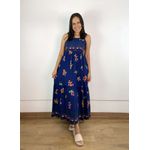 Vestido Agata Estampado Azul