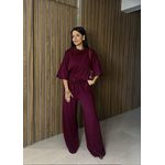 Conjunto Gola Boba Vinho