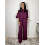 Conjunto Gola Boba Vinho