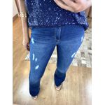 Calça Jeans escuro Flare