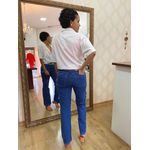 Calça Reta Cargo Jeans