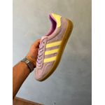 Tenis Gazelle lilas sola marrom