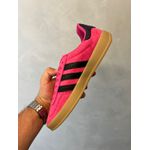 Tenis Gazelle Rosa Com Preto