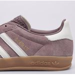 Tenis Gazelle lilas sola marrom