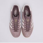 Tenis Gazelle lilas sola marrom