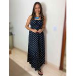Vestido Manuela Poá Preto