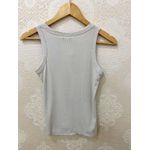 Blusa Regata Cinza Claro