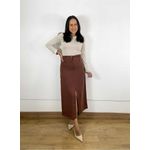 Saia Midi Marron