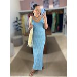 Vestido Tricot Flora Azul Claro