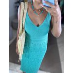 Vestido Tricot Flora Verde Claro