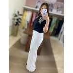 Calça Wide Leg Jeans Branco