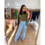 Blusa Capa Carmem Verde Militar