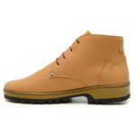 Coturno Masculino Cat Amarelo Em Couro Legítimo