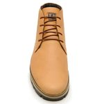 Coturno Masculino Cat Amarelo Em Couro Legítimo