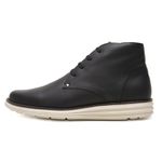 Coturno Masculino Cat Preto Sola Branca