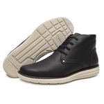 Coturno Masculino Cat Preto Sola Branca