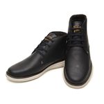 Coturno Masculino Cat Preto Sola Branca