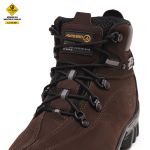Bota Coturno Adventure Confort em Couro Legítimo Palmilha em Gel com C.A Café