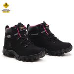 Bota Coturno Adventure Confort Feminino em Couro Legítimo Palmilha em Gel com C.A 