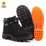 Bota Coturno Adventure Confort em Couro Legítimo Palmilha em Gel com C.A